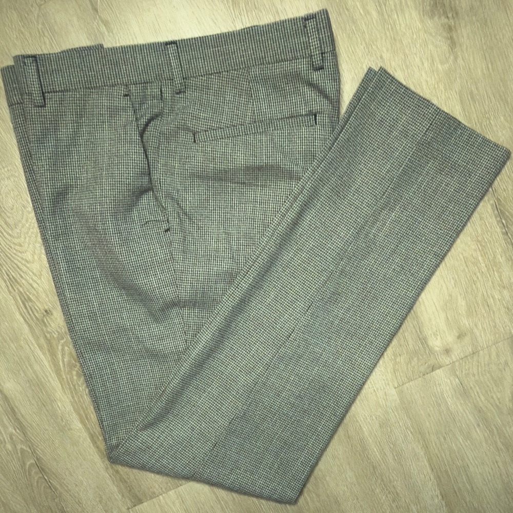 Gray Checkered Trousers
